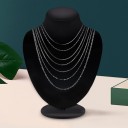 Försilvrat halsband för kvinnor 3