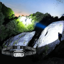 Forte lampada frontale LED 350 lm Sensore di movimento IPX4 Ricarica USB Batteria 450mAh Cinturino elastico Lampada frontale 3,5 x 7 cm Outdoor 2