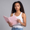 Fotoalbum cu motiv de stele 25 de foi interschimbabile cu 4 buzunare 23,3 x 18 cm din piele PU Închidere cu curea Pentru carduri foto 6
