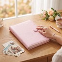 Fotoalbum cu motiv de stele 25 de foi interschimbabile cu 4 buzunare 23,3 x 18 cm din piele PU Închidere cu curea Pentru carduri foto 7