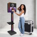 Fotobox für Spiegelreflexkamera Touchscreen RGB Beleuchtung mit Fernbedienung Höhe 166 cm Metallisch Für Hochzeiten und Partys 4