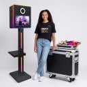 Fotobox für Spiegelreflexkamera Touchscreen RGB Beleuchtung mit Fernbedienung Höhe 166 cm Metallisch Für Hochzeiten und Partys 5