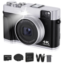 Fotocamera digitale 48 Mpx 4K con autofocus scheda da 32GB cavo HDMI e USB-C borsa copriobiettivo tracolla fotocamera compatta da viaggio 2