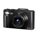 Fotocamera Vlog 64 MP 4K 4096 × 2160 18× zoom Display ribaltabile 180° WiFi Webcam con autofocus e scheda SD da 64GB 2