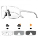 Fotochromatische fietsglazen UV400 154 mm PC lenzen Zwarte sportbril MTB hardloop outdoor zonnebril 2