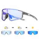 Fotochromatische Sportbrille UV400 mit dunkelnden Gläsern, zweifarbige Rahmen, Rad- und Laufbrille 5
