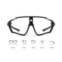 Fotochromatiset pyöräilylasit UV400 154 mm PC linssit Värilliset kehykset MTB juoksu urheilulasit 2