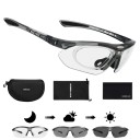 Fotochromatiset urheilulasit 140 mm 32 g PC-linssit Polarisoivat itsesäätävät pyöräilylasit juoksuun ajamiseen 6