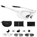 Fotochromatyczne okulary sportowe 140 mm 32 g soczewki PC Polaryzacyjne samoczerniejące Okulary rowerowe do jazdy na rowerze biegania 4