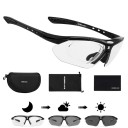 Fotochromatyczne okulary sportowe 140 mm 32 g soczewki PC Polaryzacyjne samoczerniejące Okulary rowerowe do jazdy na rowerze biegania 3