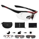 Fotochromatyczne okulary sportowe 140 mm 32 g soczewki PC Polaryzacyjne samoczerniejące Okulary rowerowe do jazdy na rowerze biegania 5