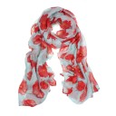 Foulard alla moda con motivo floreale 10