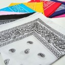 Foulard bandana per testa e collo Motivo paisley classico 100% cotone Dimensione quadrata 55 x 55 cm Accessorio moda universale per ogni giorno 6