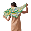 Foulard carré jungle animale ludique Tendance mode femme Foulard multifonctionnel pour la tête, le cou et le corps Accessoire stylé 3