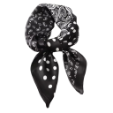 Foulard di seta alla moda 70 x 70 cm Foulard quadrato di lusso per collo e testa Motivo orientale paisley in cashmere Stile elegante primaverile estivo 2