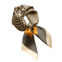 Foulard di seta elegante 70 x 70 cm Foulard quadrato di lusso per collo e testa Motivo paisley in cashmere Stile elegante donna 1