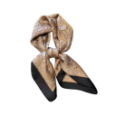 Foulard di seta esclusivo 70 x 70 cm Foulard quadrato di lusso per collo e testa Motivo paisley in cashmere Stile orientale Accessorio elegante Primavera estate 2