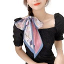 Foulard étroit bohème coloré 6 x 90 cm Ruban rétro pour cheveux et cou Bandeau pour femme Accessoire de sac Mode décontractée tout au long 2
