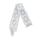 Foulard floral décoratif pour cheveux 150 cm Foulard long et fin pour la tête avec ruban Serre-tête en dentelle pour femmes Accessoire d'été 1