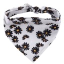 Foulard pour chiens avec des fleurs 1
