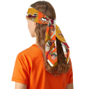 Foulard quadrato da donna francese sofisticato e senza tempo con motivo multifunzionale per testa, collo, capelli e corpo per tutte 6