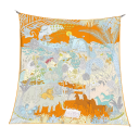 Foulard quadrato giungla animale giocosa Tendenza moda donna Foulard multifunzionale per testa, collo e corpo Accessorio stiloso 10