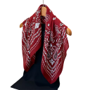 Foulard quadrato rustico 70 x 70 cm per donne Foulard paisley morbido Elegante sciarpa universale decorativa Quattro stagioni 2