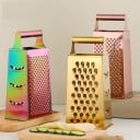 Four-Sided Stainless Steel Grater with Handle for Vegetables Coarse and Fine Grating and Slicing 23.7 x 10.5 x 8 cm 6