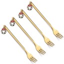 Fourchettes de Noël avec couronne 4 pcs 2