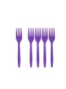 Fourchettes en plastique jetables pour les fêtes, couverts de table pour anniversaires, catering, desserts, fruits, couverts en plastique 5