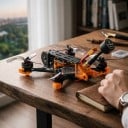 FPV drone Angel25 BNF με δέκτη ELRS 2.4G Χωρίς ψήκτρες κινητήρες 1404 Κεραία Lollipop RHCP Μέρη από PC Μαύρο-πορτοκαλί Για FPV πτήση 5