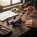 FPV drone Angel25 BNF med modtager ELRS 2.4G Børsteløse motorer 1404 Antenne Lollipop RHCP Dele af PC Sort-orange Til FPV flyvning 6