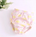 Fraldas de algodão em forma de cuecas para bebés Fraldas laváveis e impermeáveis reutilizáveis Entrepernas reforçado e bordas elásticas Motivos 14