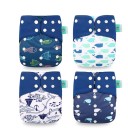 Fraldas descartáveis 4 unid 12