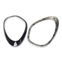 Framljusets kåpor, vänster och höger ram för klipp, 1 par, ABS plast, blank svart, för MINI Cooper Countryman R60 2011–2016 6