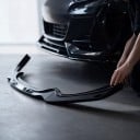Framspoiler bumper tre-delad lip och diffusor i ABS-plast glänsande svart för BMW 1-serien F20 F21 M-Pack Facelift 2015–2019 5