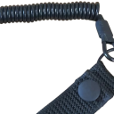 Frânghie cu arc pentru chei și arme, suport spiralat de securitate antifurt cu carabină, culori neutre, atașare la echipament, vânătoare, drumeții 4