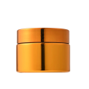 Frasco cosmético vazio com tampa recipiente cosmético redondo 50 g frasco compacto diâmetro 5,6 cm recipiente dourado para armazenar cosméticos 1