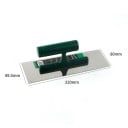 Frattazzo con lama da 220 mm di spessore 0,6 mm e manico chiuso in verde per intonaco, gesso, collante e stucco 2