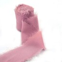 Frayed Chiffon Ribbon 5 m Decorative Ribbon for Gifts Vintage Ribbon for Wedding Decoration Handmade Crafting Creative Arranging Elegant Decorations 5