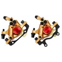 Freins à disque hydrauliques MTB ZOOM HB100 set avant et arrière 140/160 mm pistons bidirectionnels mécanisme de traction 50–75 mm pour vélo 3