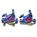 Freni a disco idraulici MTB ZOOM HB100 set anteriore e posteriore 140/160 mm pistoni bidirezionali meccanismo a trazione 50–75 mm per bici 4