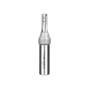 Fresa de ranurado compacta 8 x 20 mm Eje de 1/2 pulgada 12,7 mm Tricortante TCT de carburo Recta CNC Fresa Plateada Madera y aglomerado 1