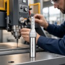 Fresa TCT 8 x 22 mm per scanalature Dritta a tre taglienti Codolo 12,7 mm 1/2 pollice Carburo Fresatrice superiore e CNC Argento Legno e pannelli 6