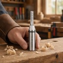 Fresadora recta de ranura 4 x 22 mm Vástago 12,7 mm Fresadora CNC de tres filos con cortadores de carburo TCT Plateada Para madera y tableros 5