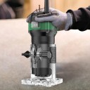 Fresatrice elettrica superiore 800W 6 velocità 33000 giri/min con ruote guida e set di 15 frese in scatola di legno per lavorare il legno 2