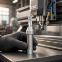 Freza compactă pentru caneluri 8 x 20 mm Cuțit 1/2 inch 12,7 mm TCT din carbură de tungsten Freza CNC Dreaptă Argintie Lemn și placaj 5