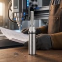 Freza dreaptă pentru caneluri 4 x 22 mm Cuțit 12,7 mm Freza CNC cu 3 tăișuri din carbură TCT Argintie Pentru lemn și plăci din lemn aglomerat 3