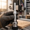 Fréza na hlboké drážky 8 x 35 mm Rovná trojbritá TCT Stopka 12,7 mm 1/2 palca Tvrdokov CNC a horná frézka Strieborná Drevo a dosky 5