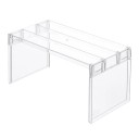 Fridge Organiser Storage Stand Transparent Multi-Purpose Organiser 21.7 x 11 x 10.7 cm 1